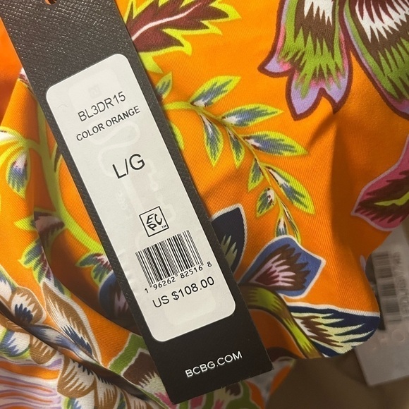 BCBG— Max Azria Floral Print Off-the-Shoulder Mio One Piece Swimsuit - Picture 5 of 6